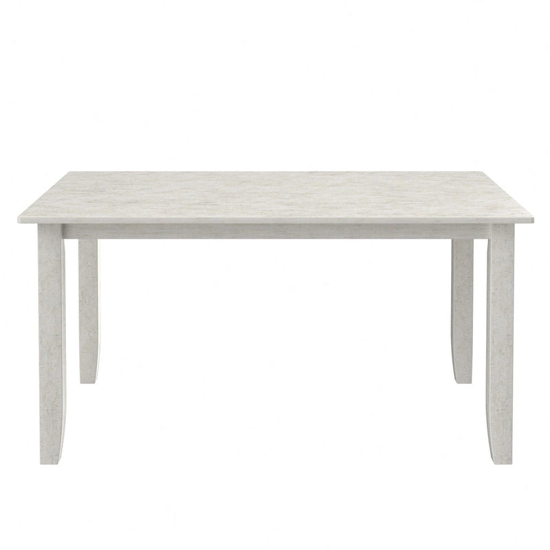 Table à manger rectangulaire moderne grise, 4 à 6 places