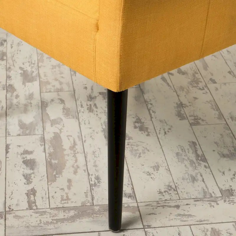 Fauteuil rembourré en tissu, pieds noirs, 1 place