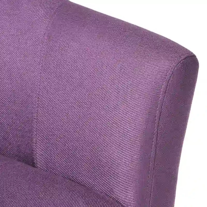 Fauteuil rembourré en tissu, pieds noirs, 1 place