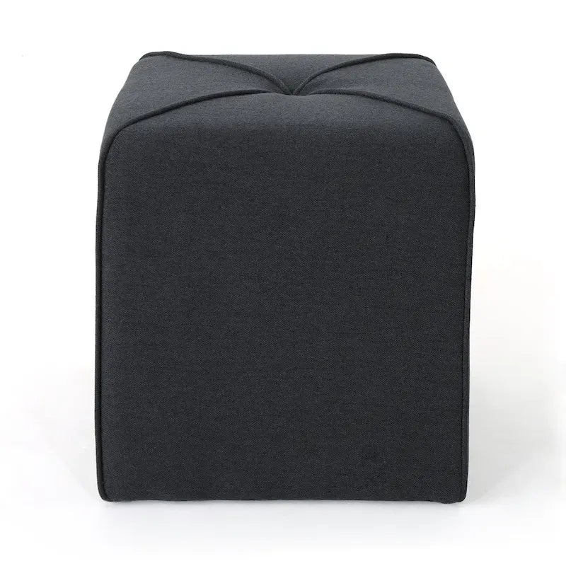 Pouf carré capitonné – Rouge / Lavande / Bleu marine / Violet / Anthracite – 1 place