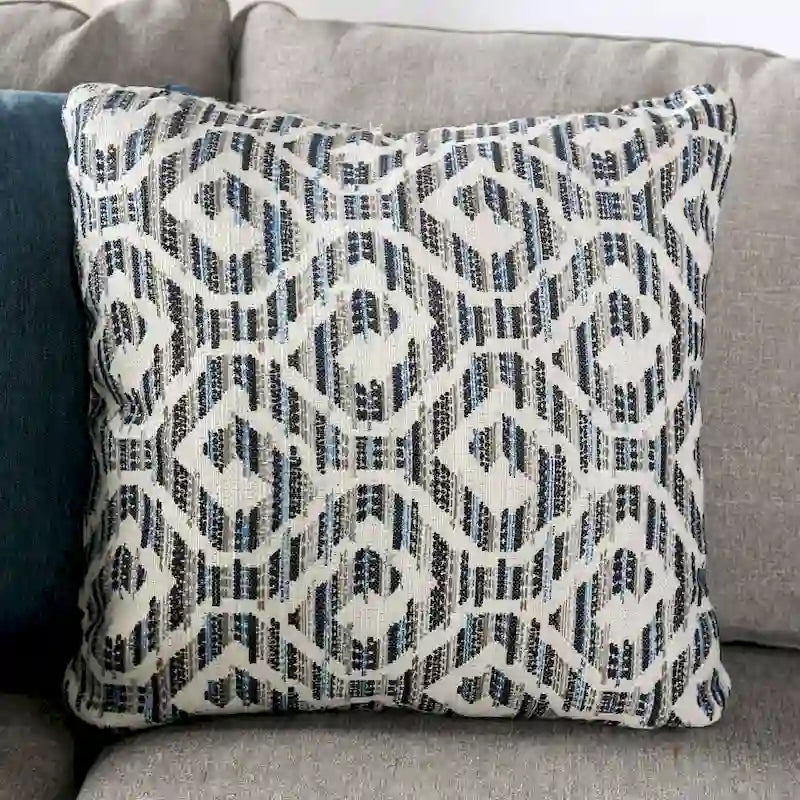 Canapé d'angle en L beige/gris, accoudoirs évasés en chenille, 5 places