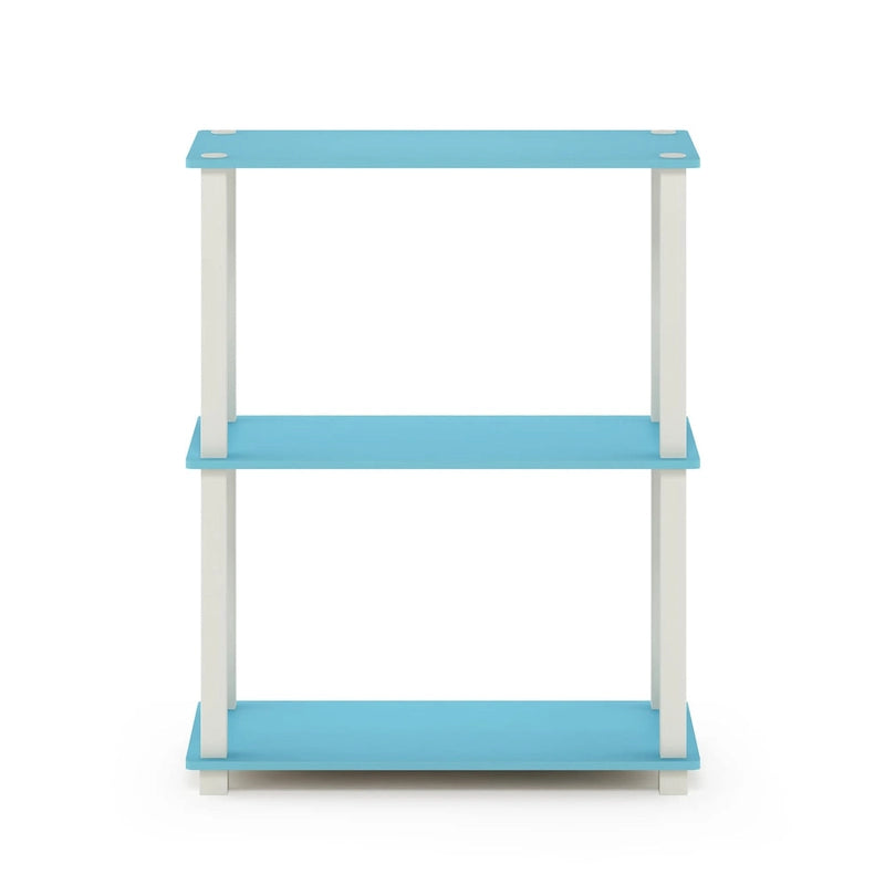 Table basse pratique avec étagère ouverte – Pin ambré / Americano/Chrome / Chêne blanc/Chrome