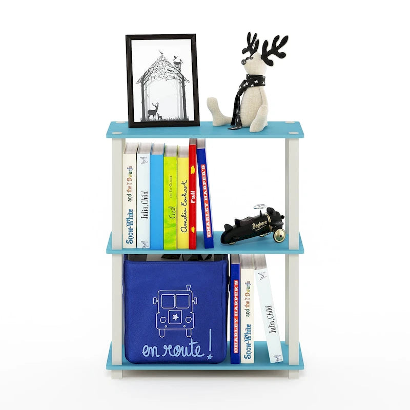 Table basse pratique avec étagère ouverte – Pin ambré / Americano/Chrome / Chêne blanc/Chrome