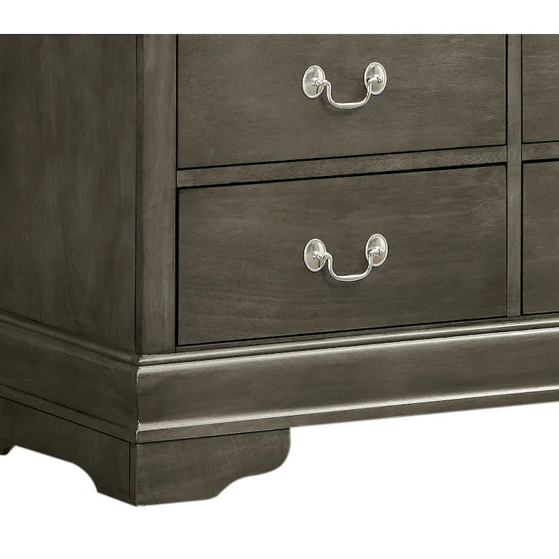 Meuble TV / Commode en bois traditionnel avec 4 tiroirs et 2 étagères – Blanc / Gris / Noir et autres coloris