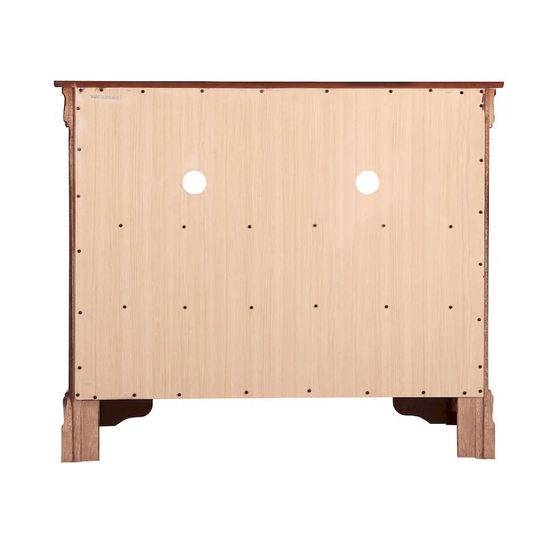 Meuble TV / Commode en bois traditionnel avec 4 tiroirs et 2 étagères – Blanc / Gris / Noir et autres coloris