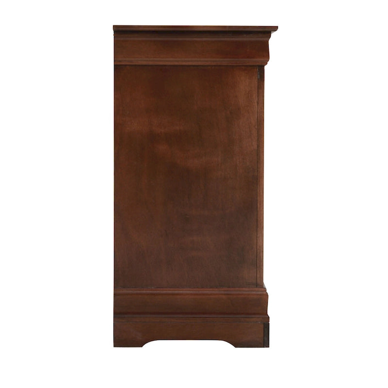 Meuble TV / Commode en bois traditionnel avec 4 tiroirs et 2 étagères – Blanc / Gris / Noir et autres coloris