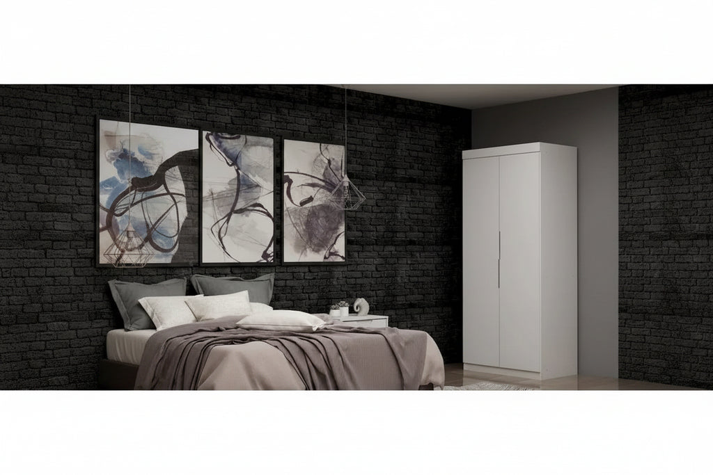 Mulberry 2.0 Sectional Modern Armoire Wardrobe Closet