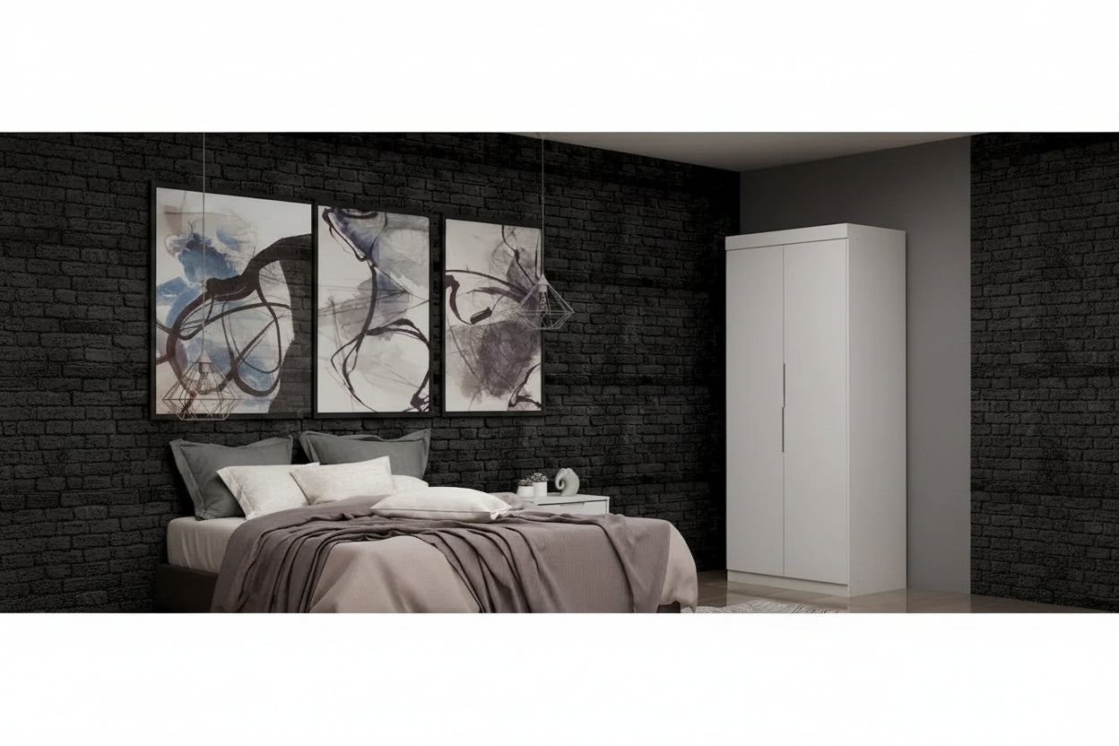 Mulberry 2.0 Sectional Modern Armoire Wardrobe Closet