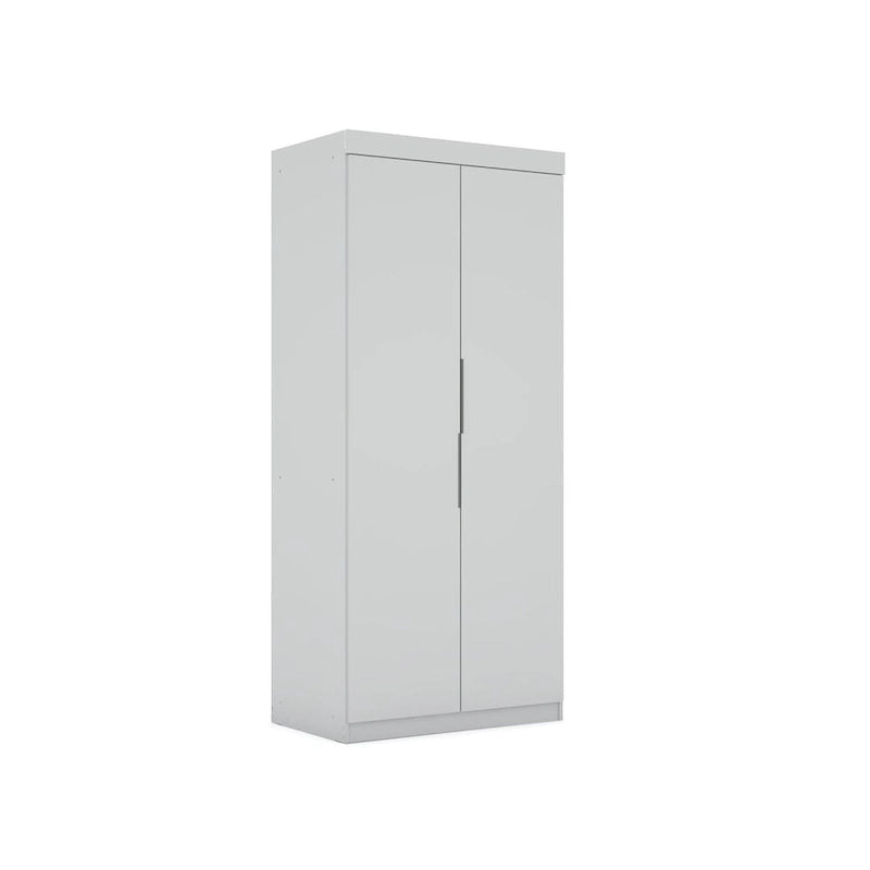Armoire de rangement modulable autoportante avec tiroirs et étagères ouvertes – Bleu nuit / Marron / Blanc, assemblage par 1 personne