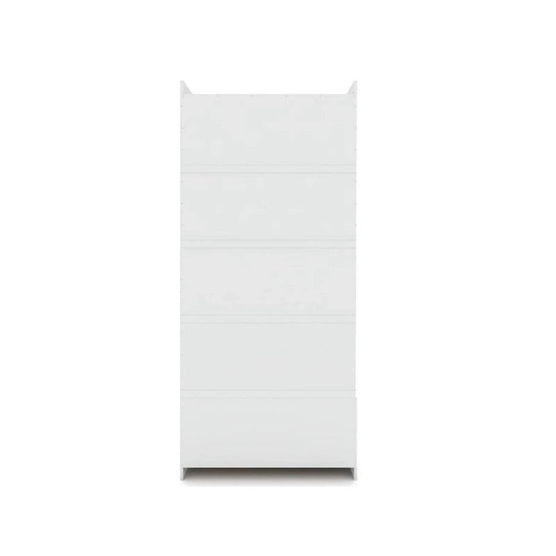 Armoire de rangement modulable autoportante avec tiroirs et étagères ouvertes – Bleu nuit / Marron / Blanc, assemblage par 1 personne