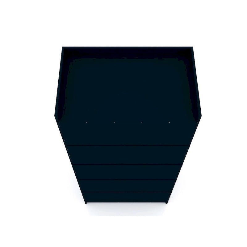 Armoire de rangement modulable autoportante avec tiroirs et étagères ouvertes – Bleu nuit / Marron / Blanc, assemblage par 1 personne