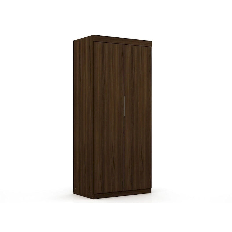 Armoire de rangement modulable autoportante avec tiroirs et étagères ouvertes – Bleu nuit / Marron / Blanc, assemblage par 1 personne