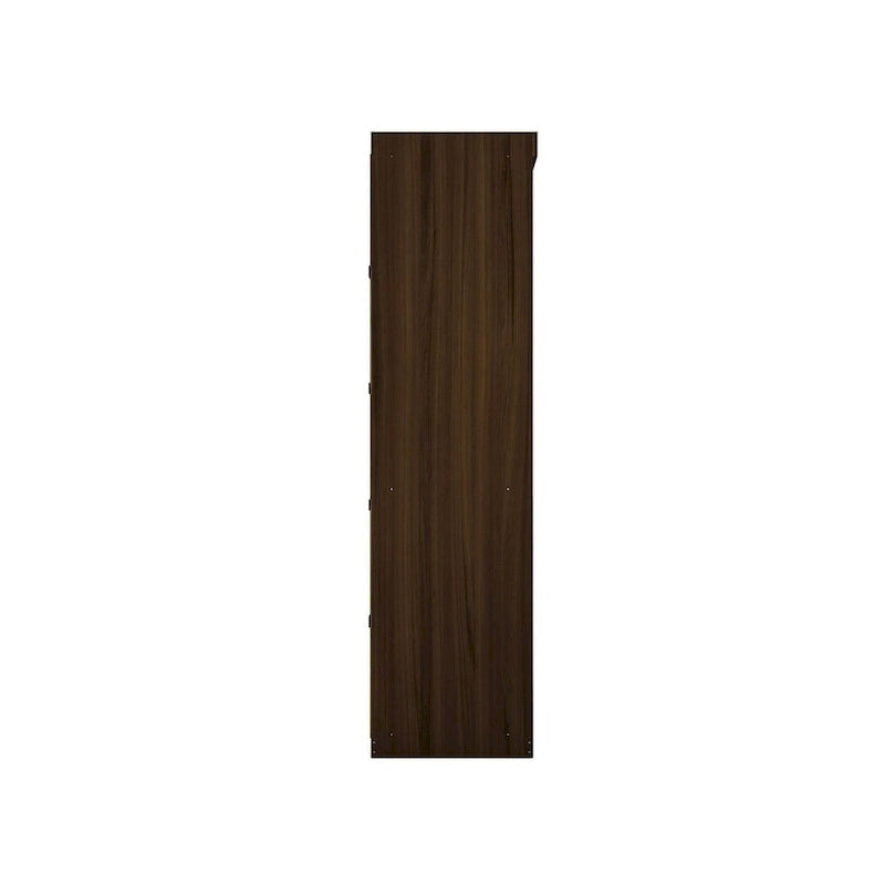 Armoire de rangement modulable autoportante avec tiroirs et étagères ouvertes – Bleu nuit / Marron / Blanc, assemblage par 1 personne