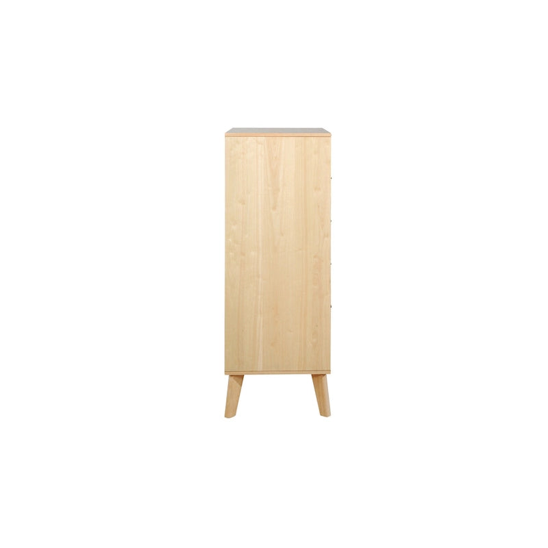 Façade en rotin naturel / Commode à 5 tiroirs