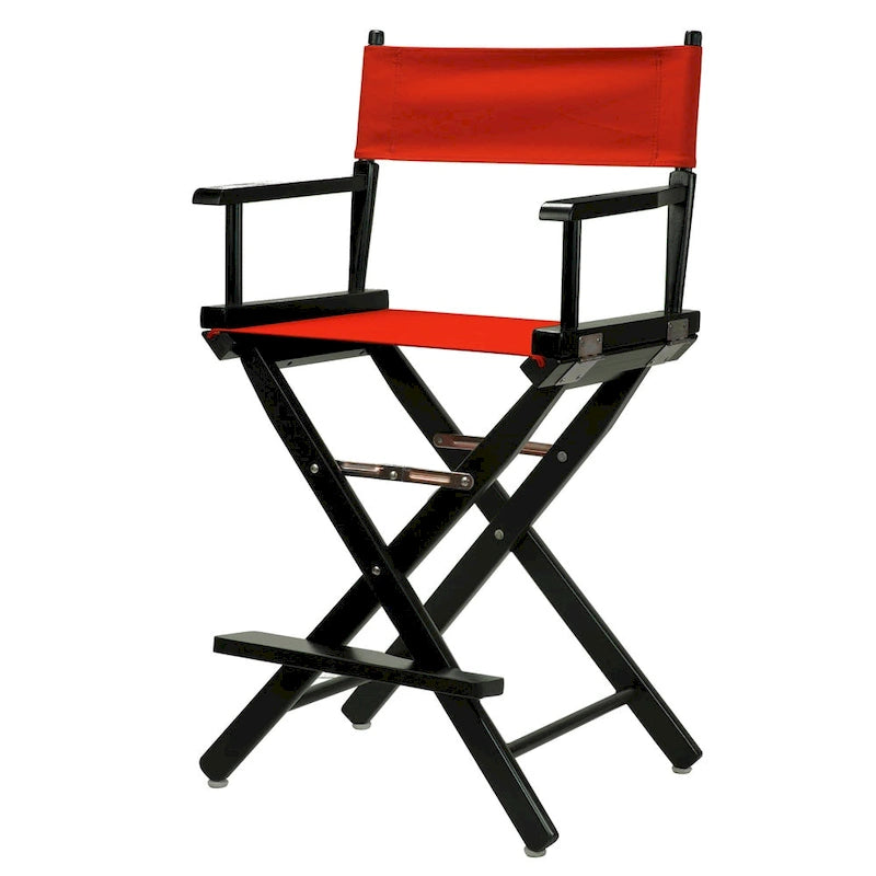 Chaise de réalisateur pliante, cadre en bois massif – Disponible en 14 coloris, 1 place