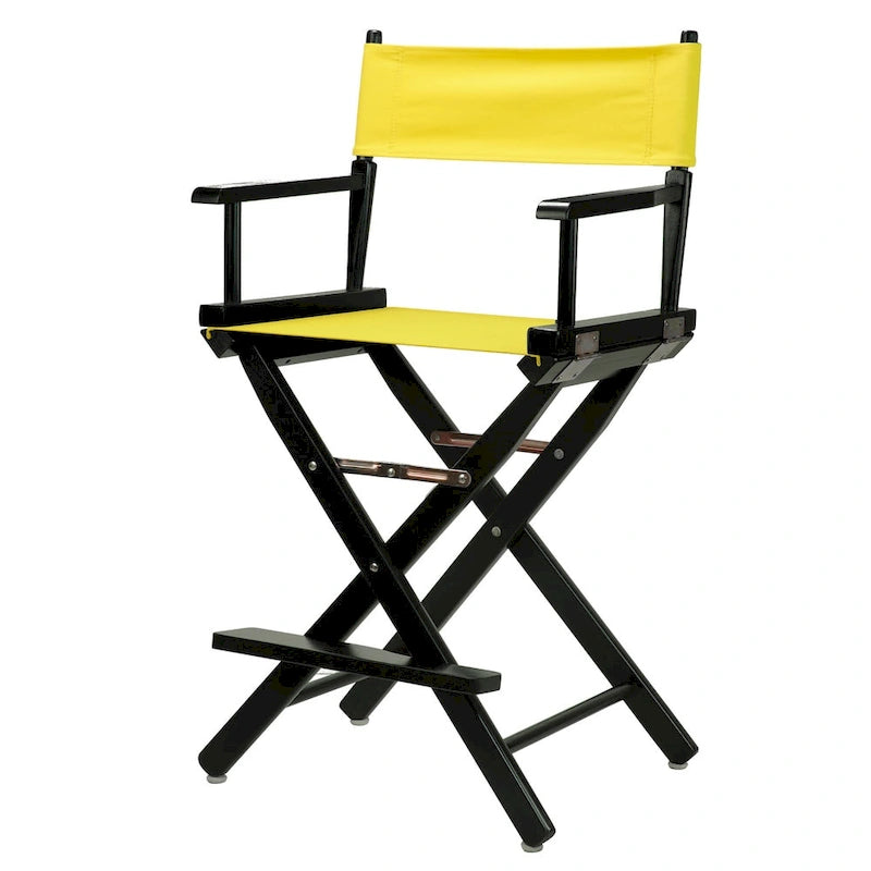 Chaise de réalisateur pliante, cadre en bois massif – Disponible en 14 coloris, 1 place