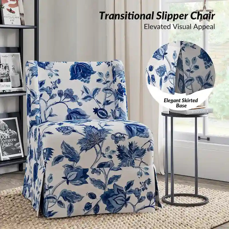 Chaise d'appoint sans accoudoirs rembourrée en damas géométrique / turquoise / noir avec housse lavable, lot de 2