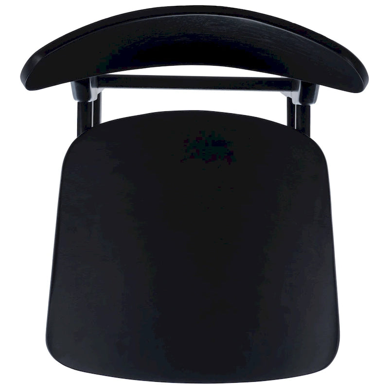 Tabouret de comptoir, style Mid-Century, Noyer / Naturel / Noir / Blanc, 1 place