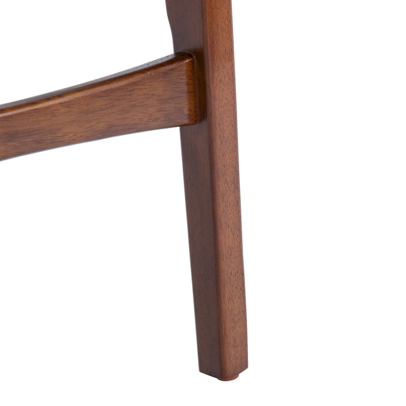 Tabouret de comptoir, style Mid-Century, Noyer / Naturel / Noir / Blanc, 1 place