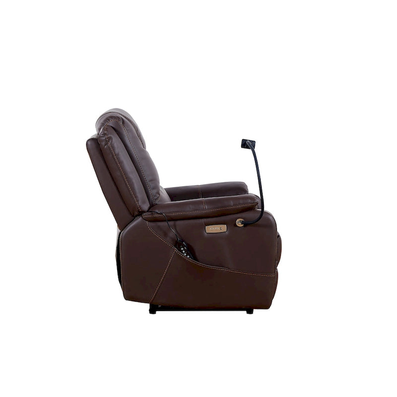 Fauteuil inclinable électrique Liyasi zéro gravité avec inclinaison confortable, massage, chauffage et support de téléphone, poches latérales, port de charge USB.