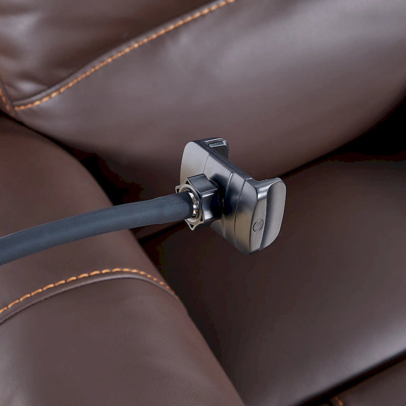 Fauteuil inclinable électrique Liyasi zéro gravité avec inclinaison confortable, massage, chauffage et support de téléphone, poches latérales, port de charge USB.