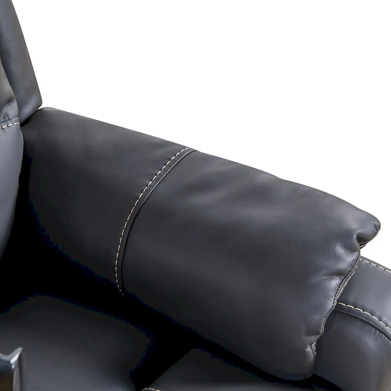 Fauteuil inclinable électrique Liyasi zéro gravité avec inclinaison confortable, massage, chauffage et support de téléphone, poches latérales, port de charge USB.