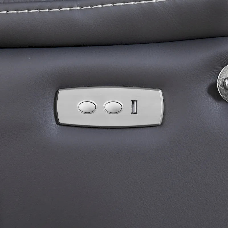 Fauteuil inclinable électrique Liyasi zéro gravité avec inclinaison confortable, massage, chauffage et support de téléphone, poches latérales, port de charge USB.
