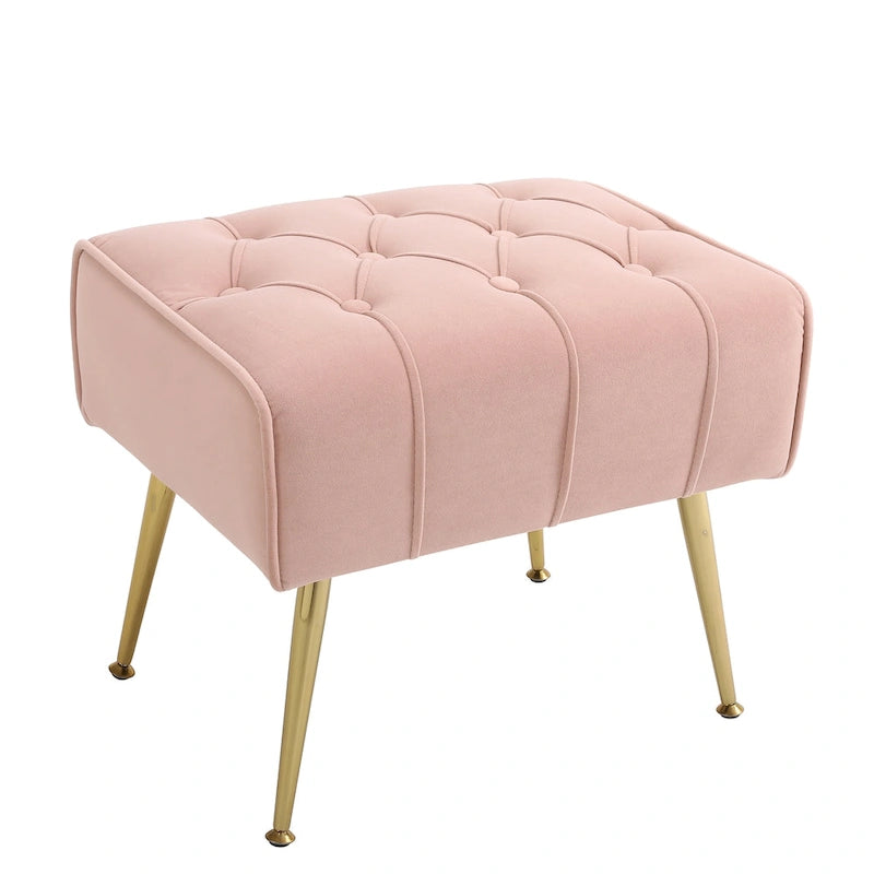 Fauteuil d'appoint à dossier haut avec pouf, multicolore, une place