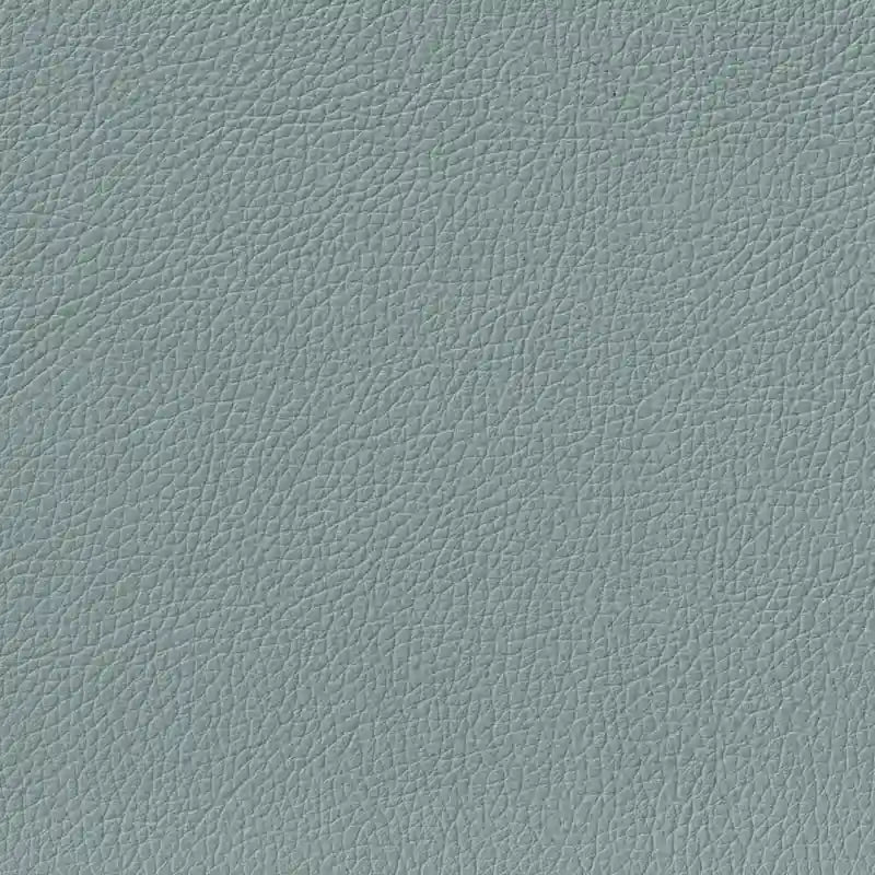 Fauteuil en cuir pleine fleur, une place – Gris argenté / Blanc vanille / Bleu lagon