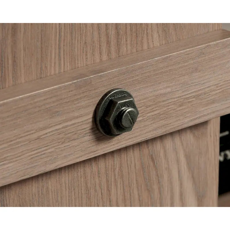 Meuble TV de style rustique avec portes coulissantes – 6 coloris, compatible avec les téléviseurs jusqu'à 70 pouces
