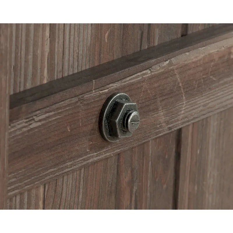Meuble TV de style rustique avec portes coulissantes – 6 coloris, compatible avec les téléviseurs jusqu'à 70 pouces