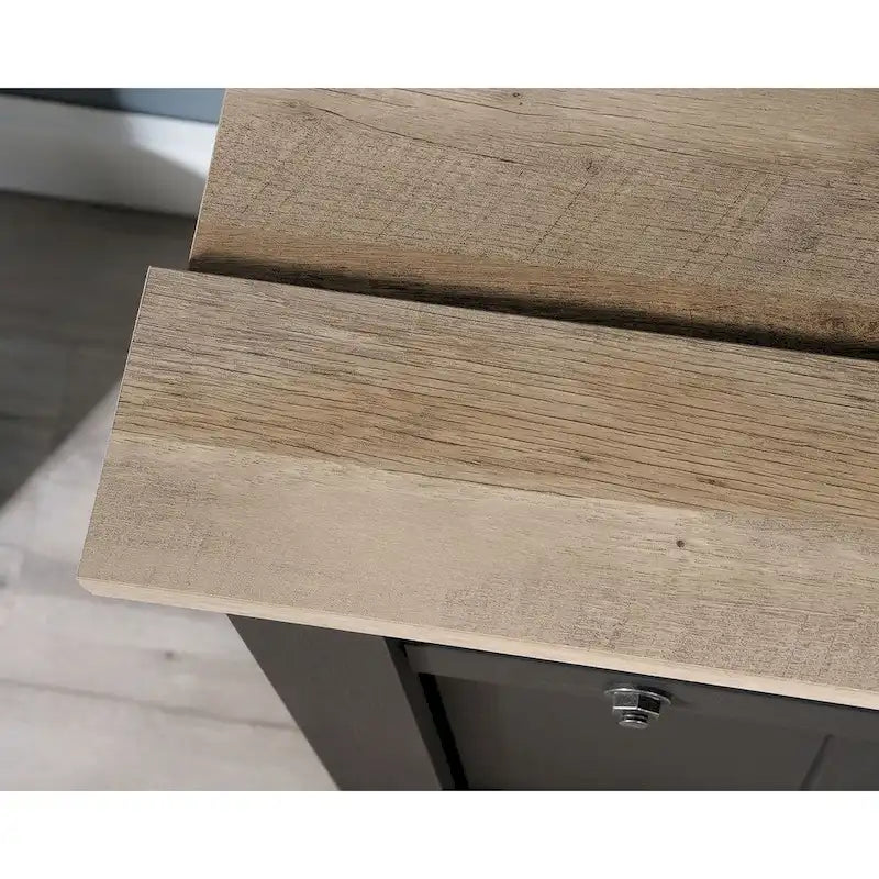 Meuble TV de style rustique avec portes coulissantes – 6 coloris, compatible avec les téléviseurs jusqu'à 70 pouces