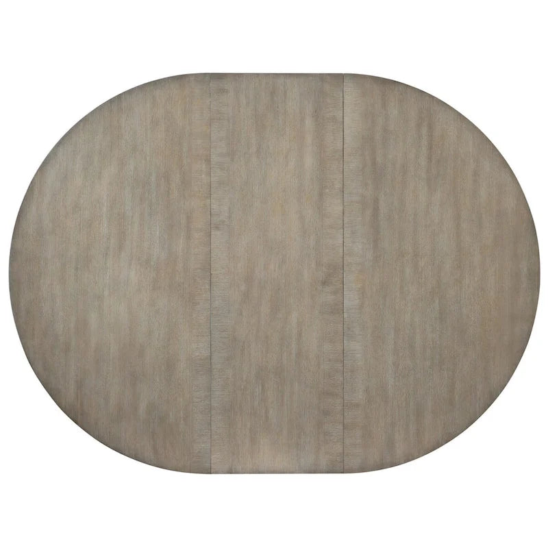 Table à manger extensible sablée ronde/ovale, 4 places
