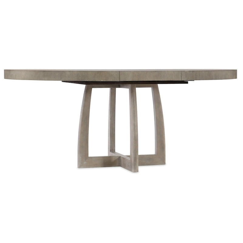 Table à manger extensible sablée ronde/ovale, 4 places